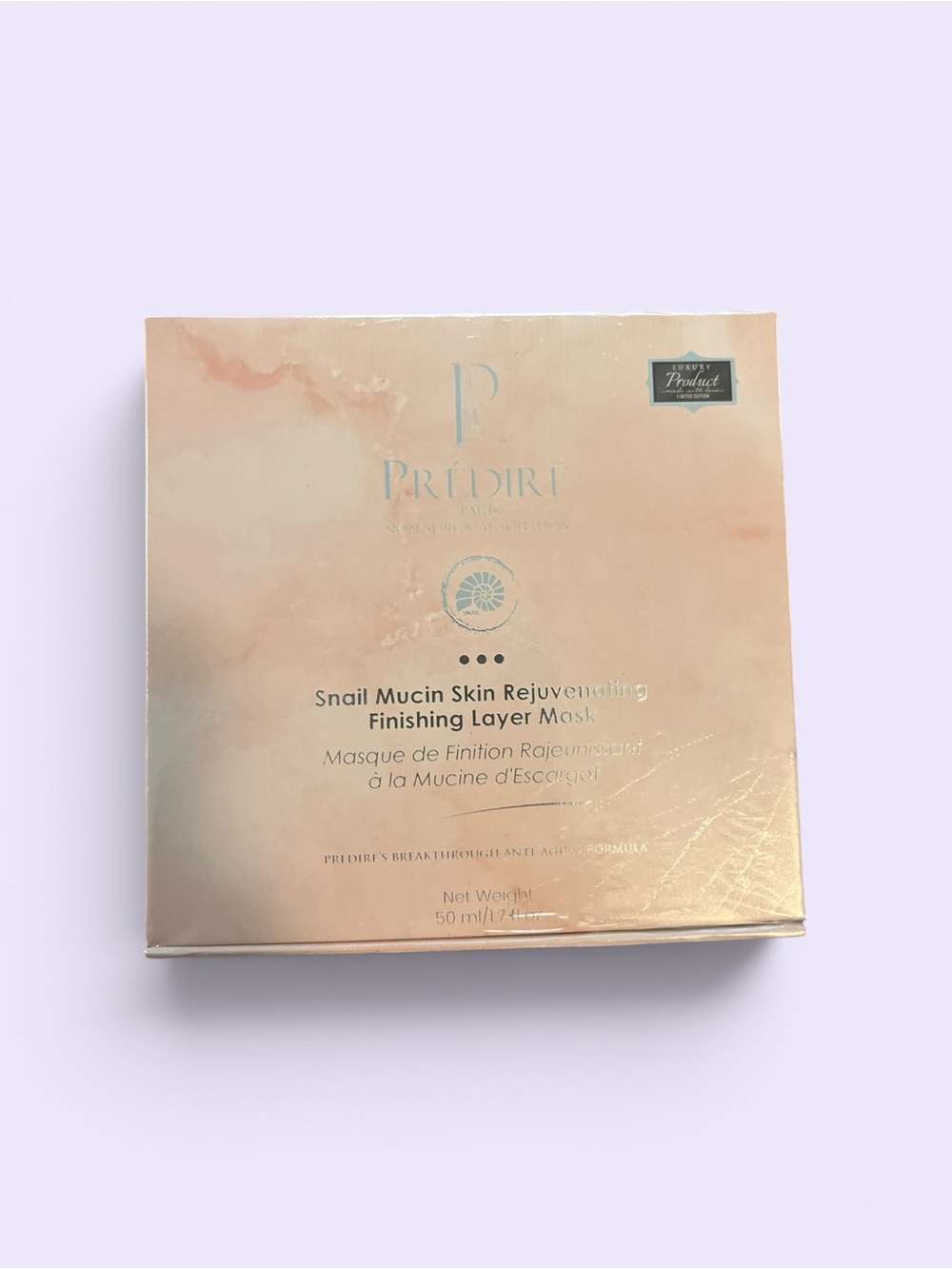 Predire Snail Mucin Skin Rejuvenating Finishing Layer Mask - Peach